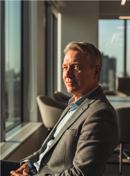 A confident founder